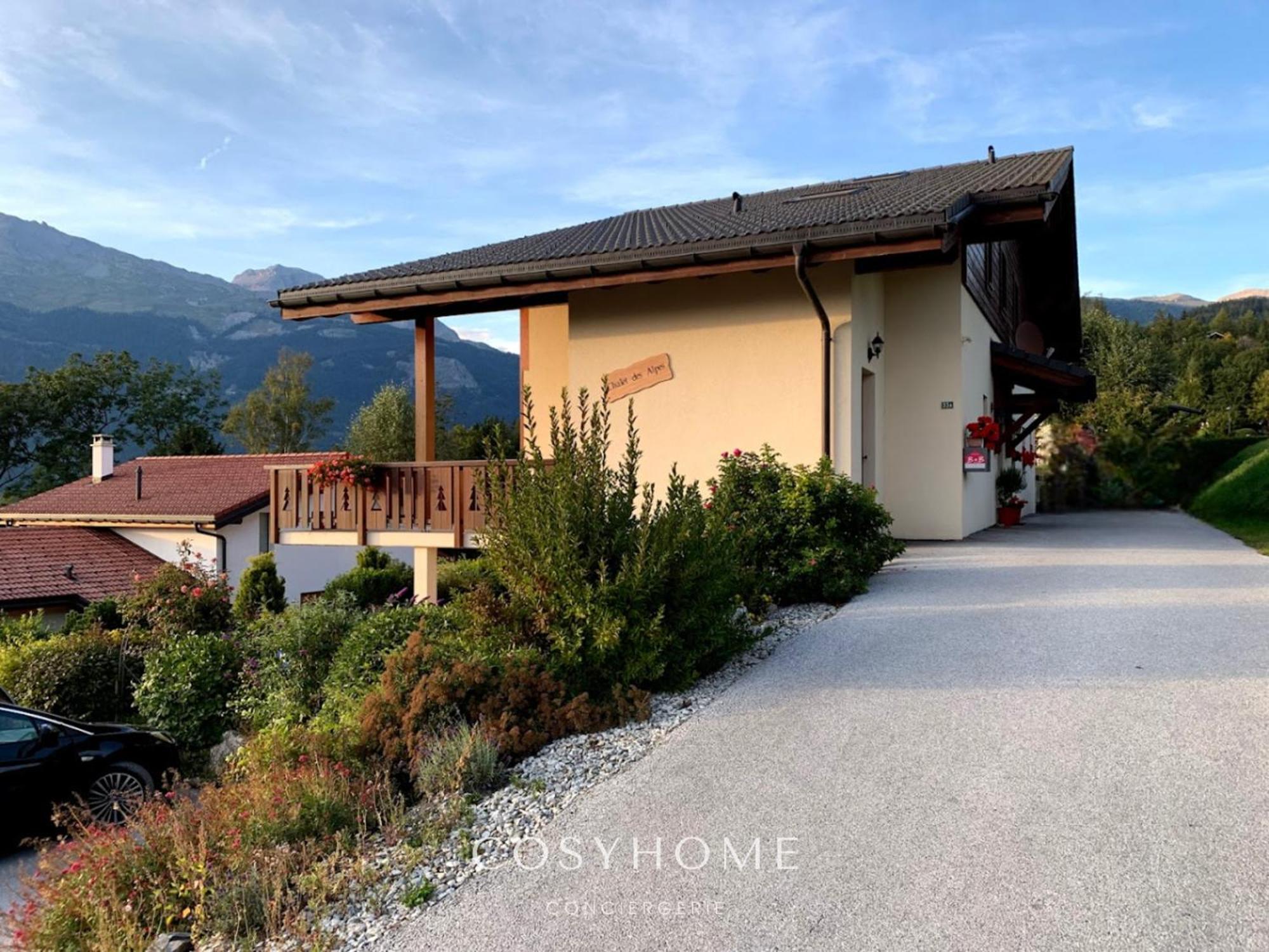 Chalet Des Alpes - Sunset View - קראנס-מונטנה מראה חיצוני תמונה