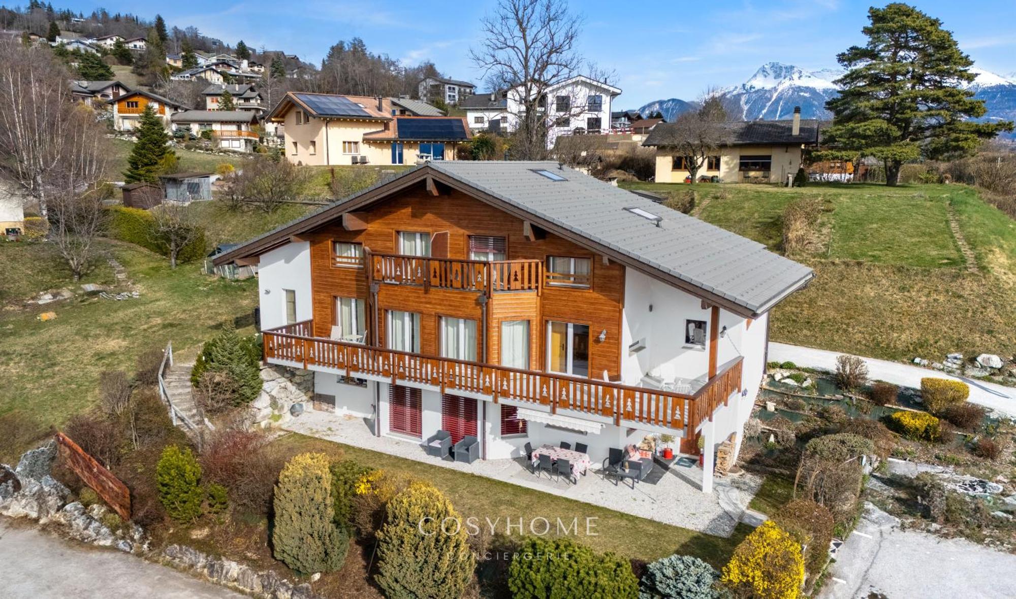 Chalet Des Alpes - Sunset View - קראנס-מונטנה מראה חיצוני תמונה
